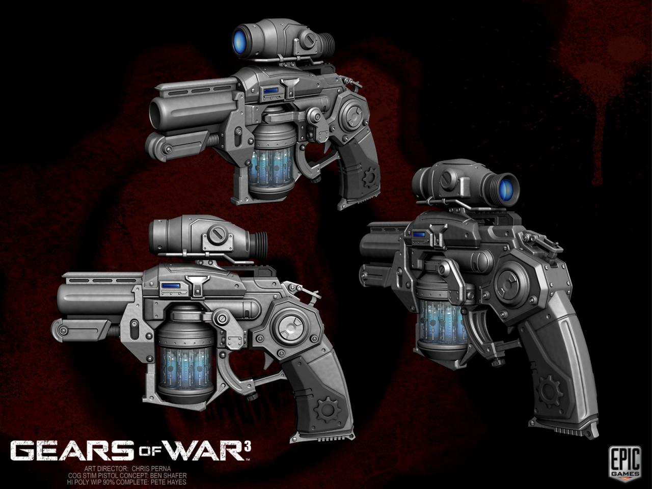 Gears lancer war weapons rifle assault mark gaming bit tech mk2 pc wiki made