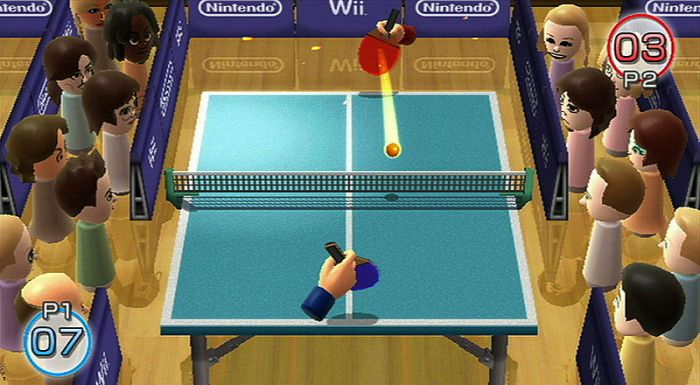 Wii sports ping pong
