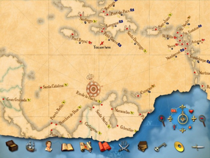 Sid meiers pirates map