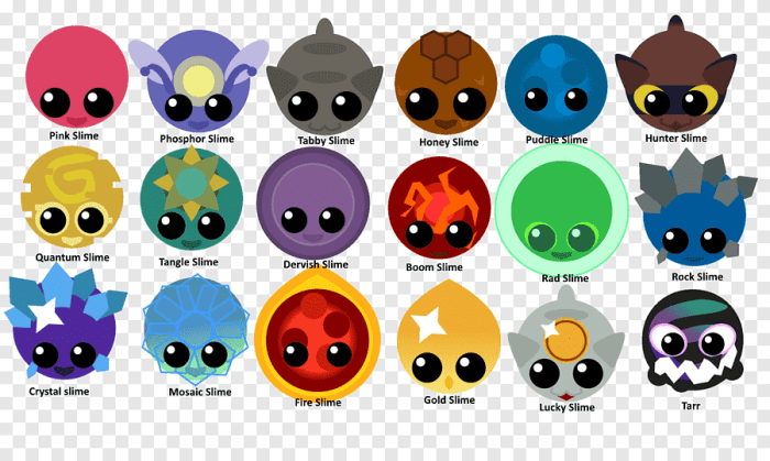 Types of slime list