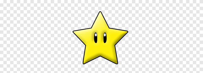 Yellow star from mario