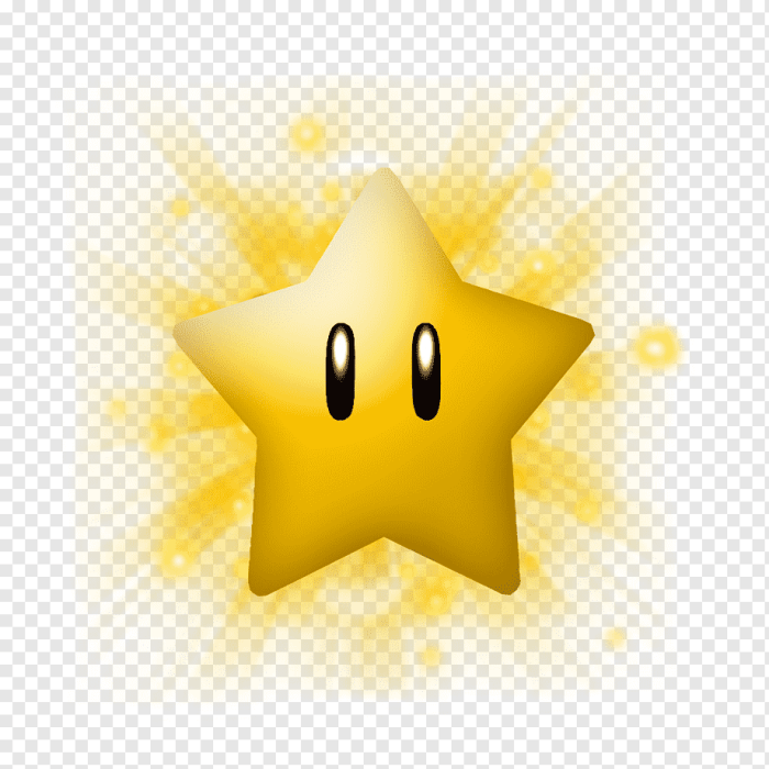 Yellow star from mario