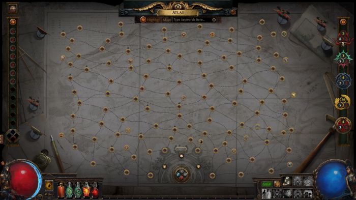 Path of exile map tiers