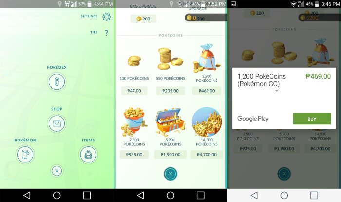 Pokecoins buy globe pokemon smart using items go transaction exceeds telecom limit purchase
