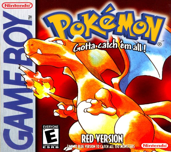 Pokemon red game box