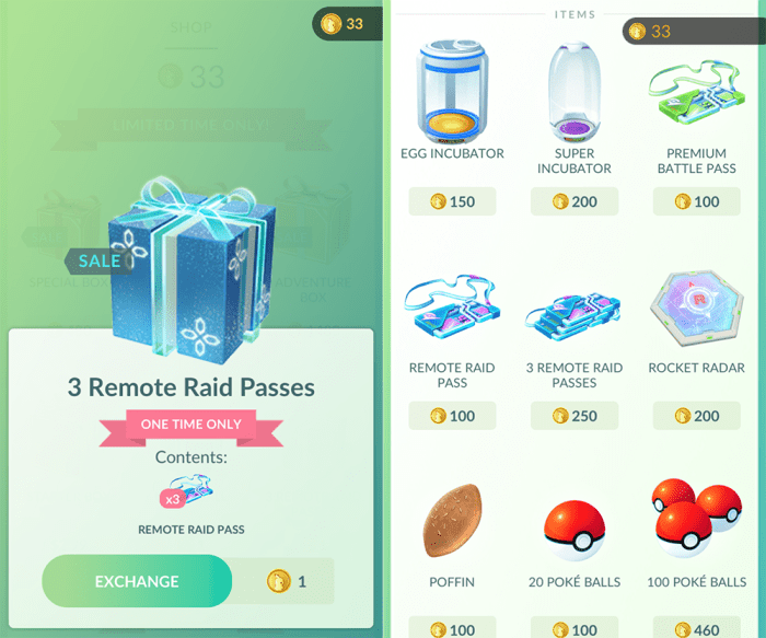 Raid pass go pokemon remote