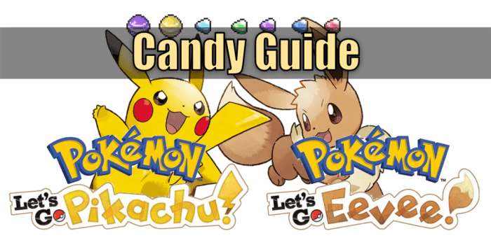 Pokemon let's go candy