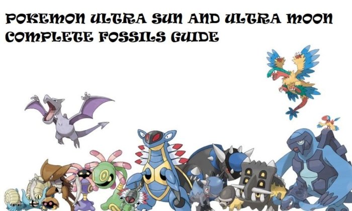 Fossil pokemon ultra sun