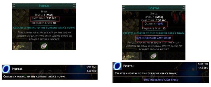 Portal gem quality corrupted vaal