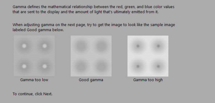 Gamma setting icons why games two other