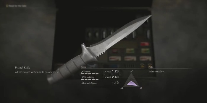 Re4 remake knife only