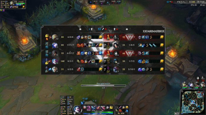 League of legends hud