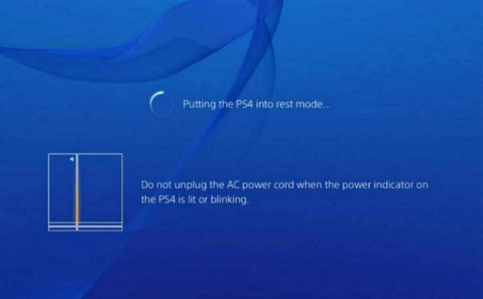 Ps4 stuck in rest mode