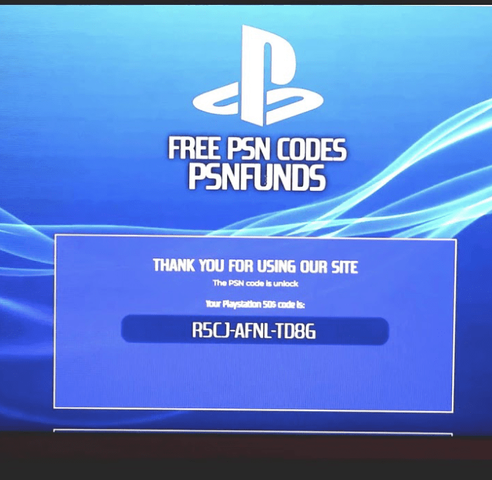 Psn code scratched off