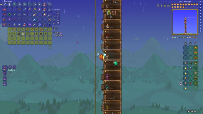 Terraria npc room size