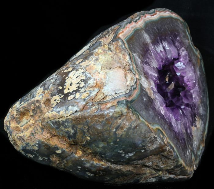 Amethyst geode large crystals geodes uruguay fossilera