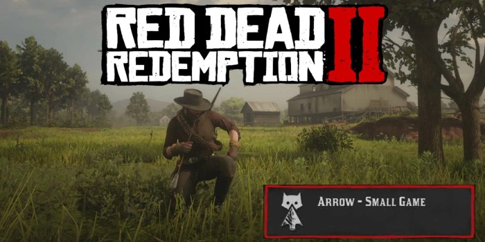 Small game arrow rdr2