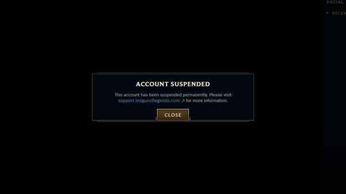 Report a player league