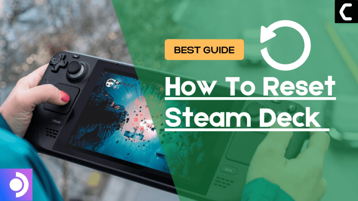 How to reset steam deck