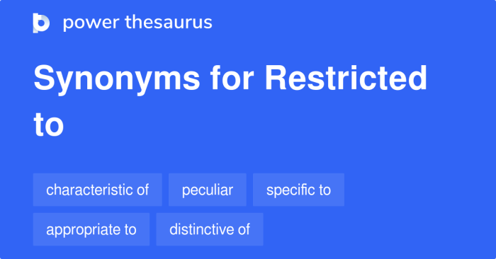 Restricted words on of