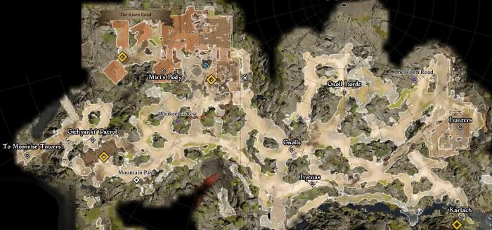 Baldurs gate act 1 map