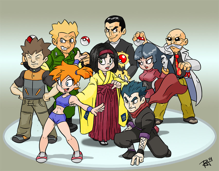 Gym leaders in fire red