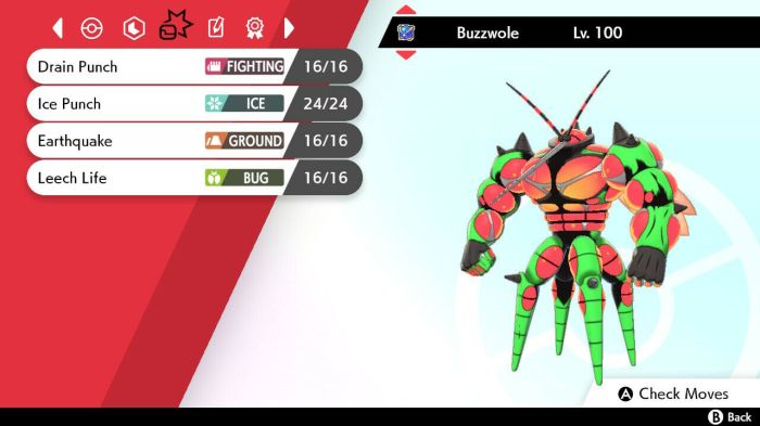 Buzzwole perfect iv cp