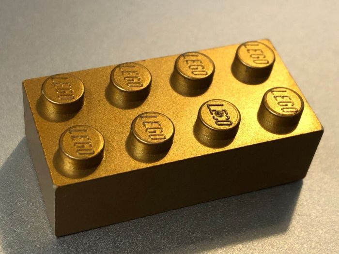 Marvel lego gold bricks