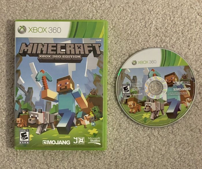 Minecraft xbox 1 disc