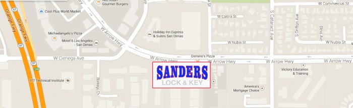 Sanders lock and key