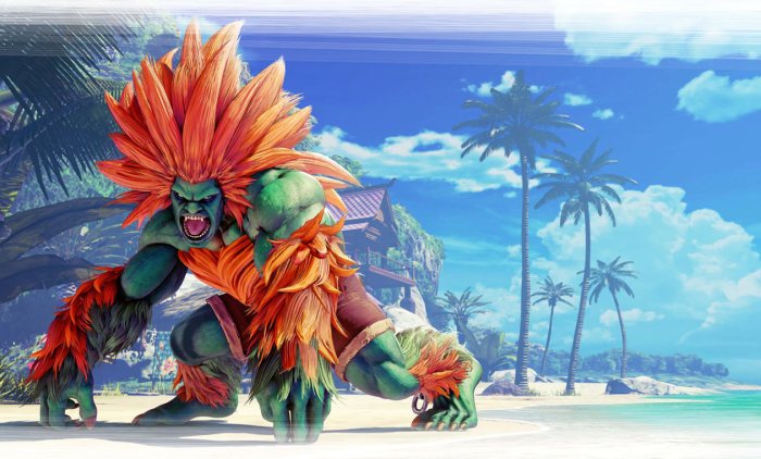 Blanka fighter street sfv game animations