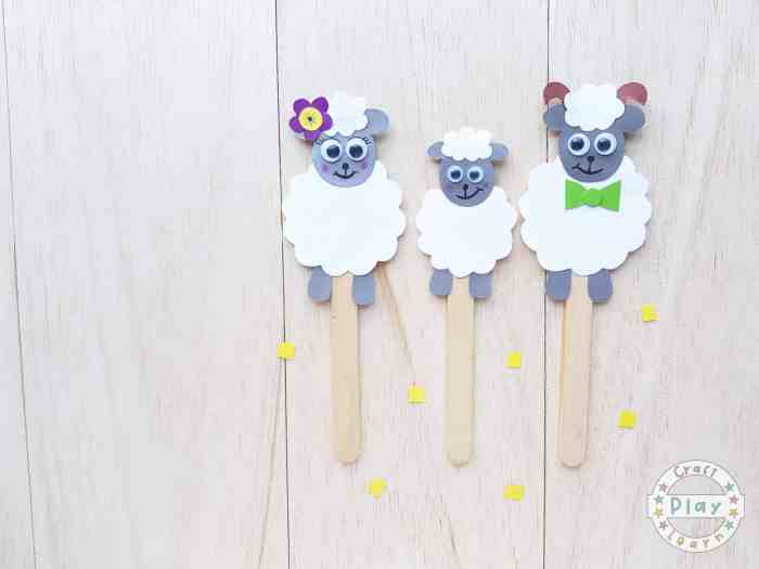 Sheep craft fun resist hang couldn making them