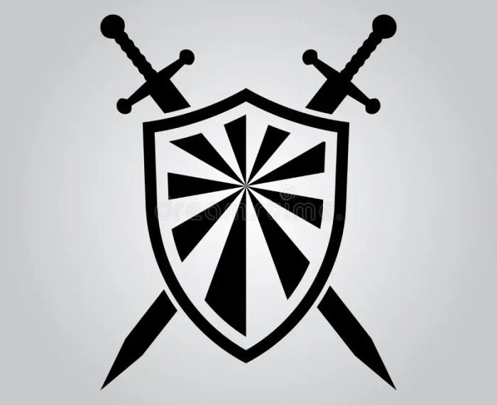 Sword and shield icon