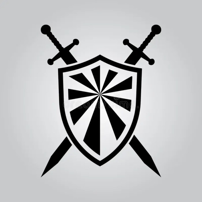 Sword and shield icon