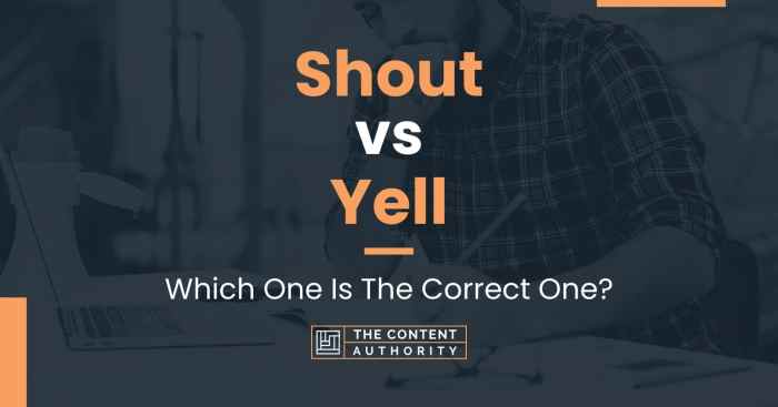 Shout vs yell ffxiv