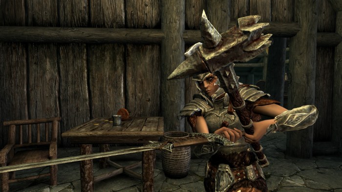 Skyrim wielding badass wield