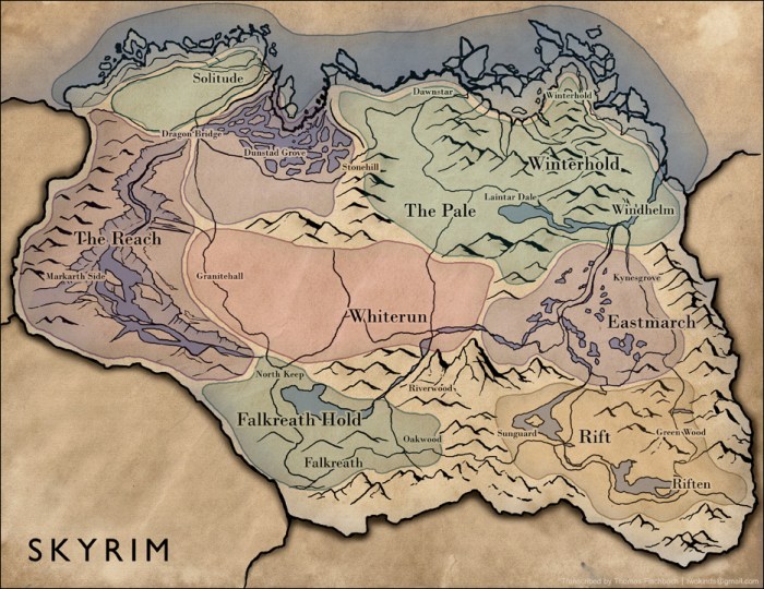 Map skyrim wallpaper elder scrolls tamriel wallpapers continent carte