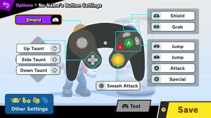 Smash bros controls n64