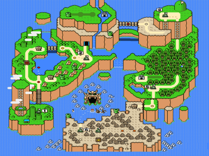 Mario world world map