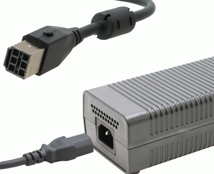 Xbox power original cord cords cable ebay console 130v adapter brick microsoft supply ac