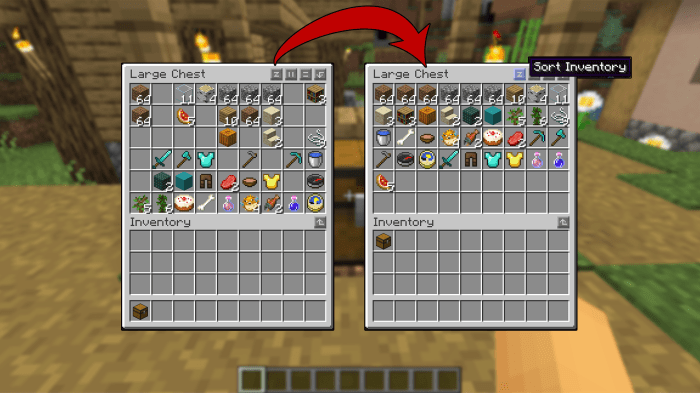 Minecraft chest sort mod