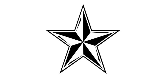 Star black and white