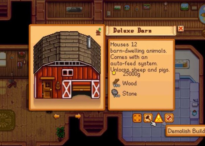 Barn in stardew valley