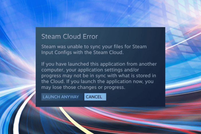 Bg3 steam cloud error