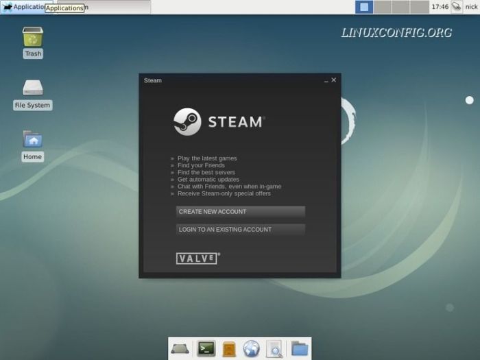 Install steam on debian