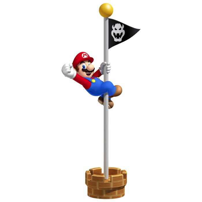 Super mario bowser flag