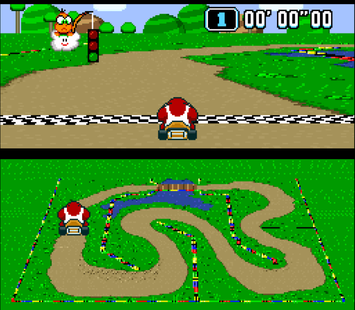 Mario kart cheats snes