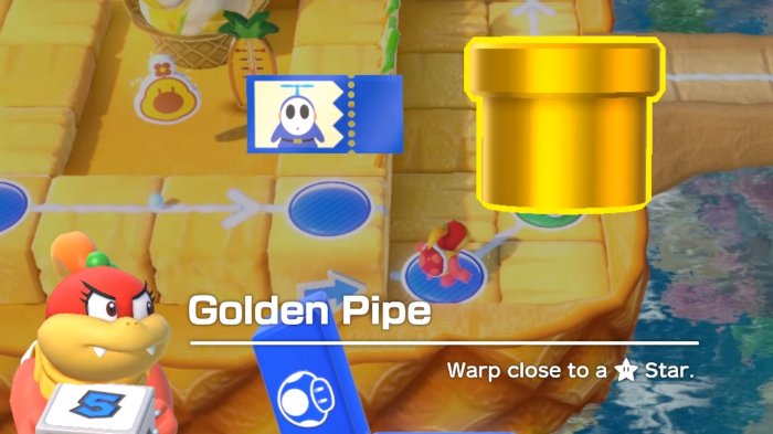 Mario pipe kart tour golden