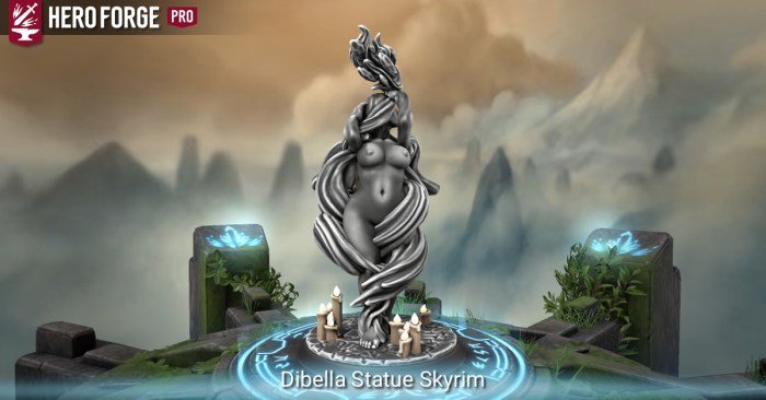 Steal statue of dibella