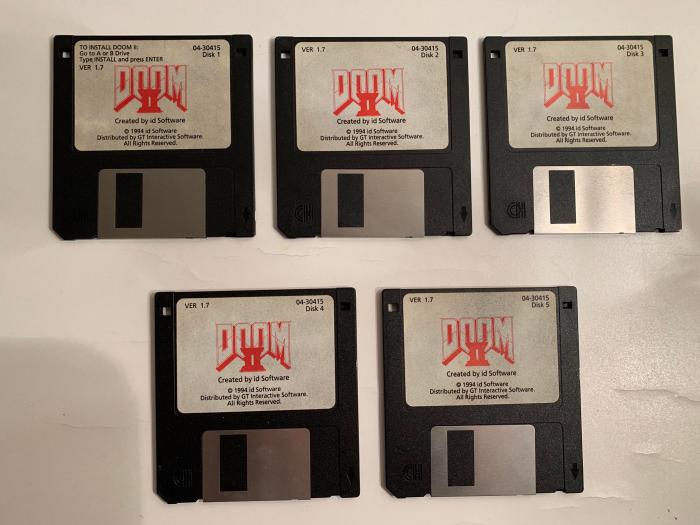 Doom on floppy disk